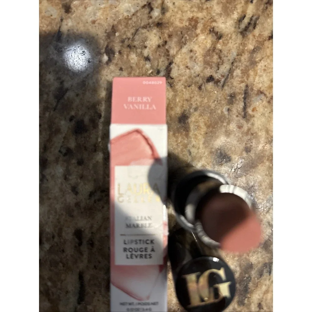 Laura Geller BERRY VANILLA Italian Marble Lipstick full size 3.4 g / 0.12 oz NIB